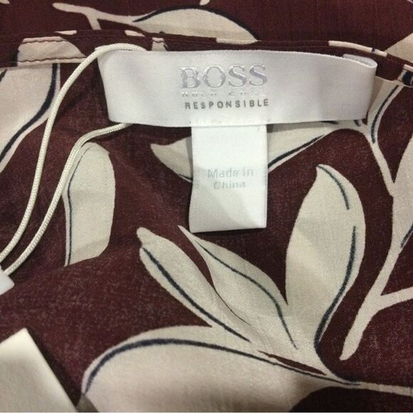 BOSS Decento Printed Long-Sleeve Dress - Picture 8 of 12